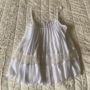 BCBG white lace tank top!